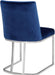 Set of two Meridian Furniture Heidi dining chairs with modern wooden frames and cushioned seats, ideal for kitchen or dining room.