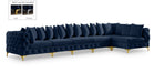 Meridian Furniture Tremblay 6-piece modular sectional sofa with plush cushions and modern design, perfect for living rooms.