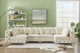 Meridian Furniture Tremblay 6-piece modular stationary sectional with plush cushions and modern design, perfect for contemporary living rooms.