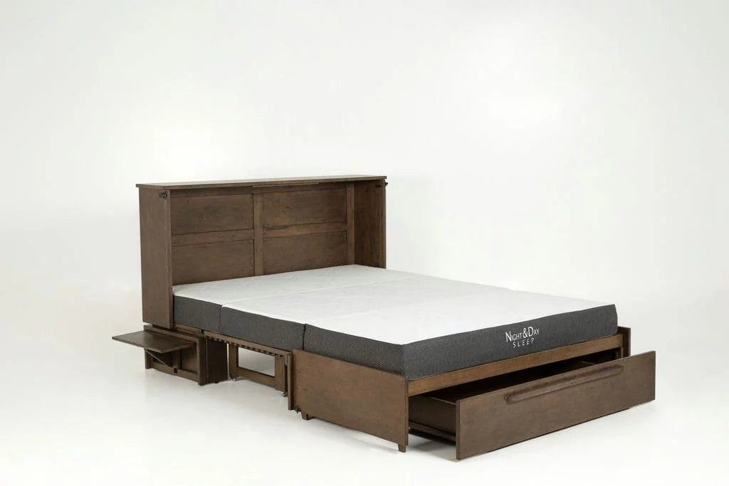 Night & Day Furniture Louvre Murphy Cabinet Bed Queen, Normandy
