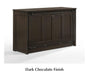 Night & Day Furniture ORION dark chocolate cabinet bed in full size, showcasing its sleek Murphy bed design and compact storage features.