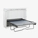 White San Sebastian Cabinet Bed by Night & Day Furniture with built-in storage and sleek design in a modern bedroom setting.
