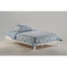 Eastern King platform bed from Night & Day Furniture Basic P Series in white with a sleek, modern design and clean lines.