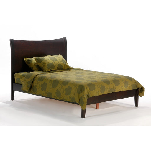Blackpepper full platform bed by Night & Day Furniture with a sleek black finish and modern design.