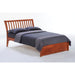 Night & Day Furniture Nutmeg Twin Platform Bed with clean design and wooden frame, shown from a front angle.