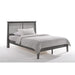 Night & Day Furniture Solstice full platform bed with sleek wooden frame and modern headboard design.
