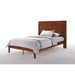 Night & Day Furniture Tarragon Queen Platform Bed with a sleek wooden frame and modern design, shown in a cozy bedroom setting.