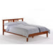 Night & Day Furniture Thyme low profile full platform bed with a sleek wooden frame and clean design, shown in a modern bedroom setting.