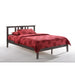 Night & Day Furniture Thyme low profile full platform bed with clean lines and sturdy wooden frame, shown in a bedroom setting.