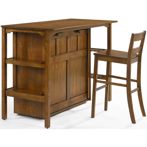 Night & Day Furniture Siesta 30-inch stool in black walnut wood, showcasing its sleek, modern design and smooth finish.