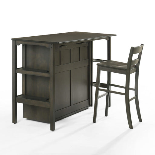 Night & Day Furniture Siesta 30-inch dark chocolate stool with a smooth wooden seat and sturdy legs, ideal for seating or accent use.
