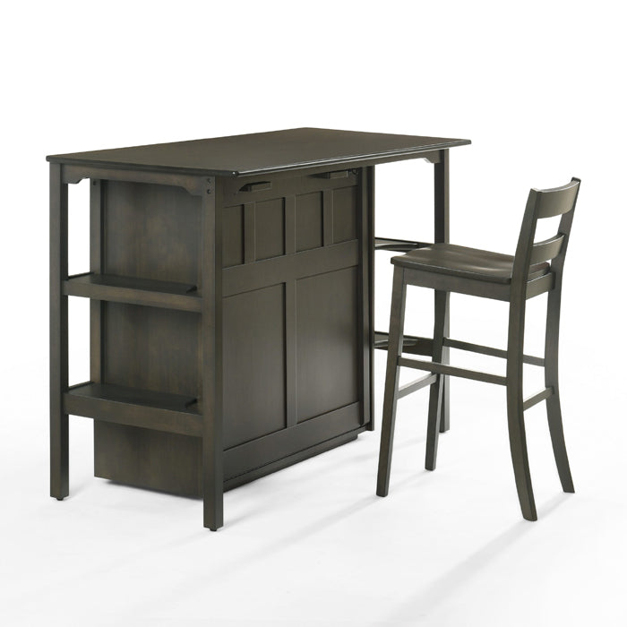 Night & Day Furniture Siesta 30-inch dark chocolate stool with a smooth wooden seat and sturdy legs, ideal for seating or accent use.
