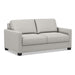 Omnia Leather Karma Sleeper Sofa in a modern design, featuring plush upholstery and convertible seating for versatile comfort.