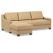 Omnia Leather Slofa Joy sectional sleeper sofa with storage chaise on the left, featuring plush upholstery and modern design.