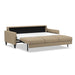 Omnia Leather Slofa The Bliss sleeper sofa with plush upholstery and modern design, shown in a stylish living room setting.