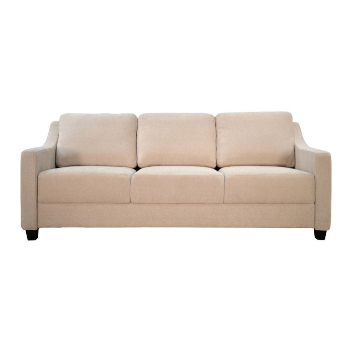 Omnia Leather Slofa The Joy sleeper sofa with modern design, featuring plush cushions and convertible sleeping surface.