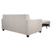 Omnia Leather Slofa Karma Sleeper Sofa in dark gray fabric, showing its sleek design and convertible sleeping surface.