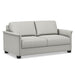 Omnia Leather Slofa The Retreat sleeper sofa with plush cushions and modern design, shown in a cozy living room setting.