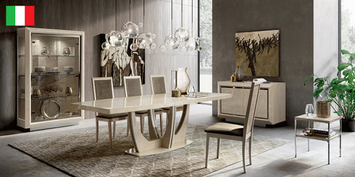 ESF Camelgroup Italy Elite Dining Ivory with Ambra “Rombi” Chairs SET p11189