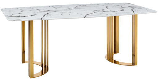 ESF Extravaganza Collection 131 Gold Marble Dining Table SET p11576
