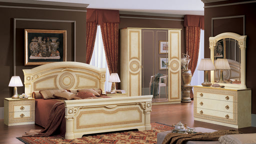 ESF Camelgroup Italy Aida Bed Ivory with Gold SET p11715