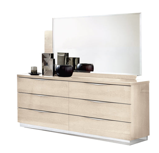 ESF Camelgroup Italy Platinum LEGNO Double Dresser/Single Dresser/Mirror IVORY SET p12058
