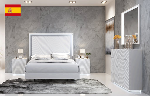 ESF Franco Spain Wave Bedroom White SET p12666