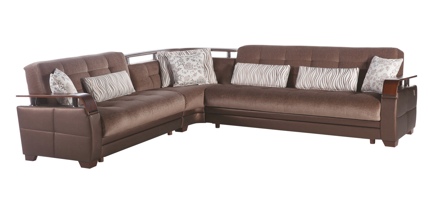 Bellona Natural Sectional Sleeper Sofa