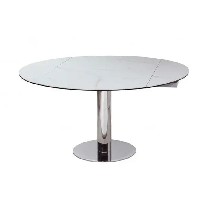 Chintaly TAYLOR Contemporary Motion-Extendable Dining Table w/ Ceramic Top