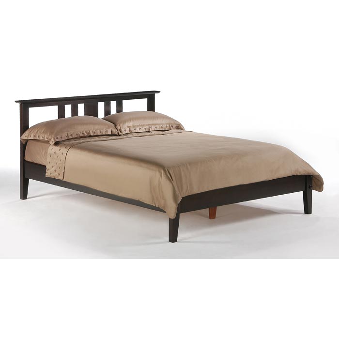 Night & Day Furniture Thyme Platform Bed Queen Chocolate