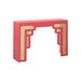 TOV Furniture Suzie console table with sleek wooden surface and modern design, ideal for entryway or living room decor.