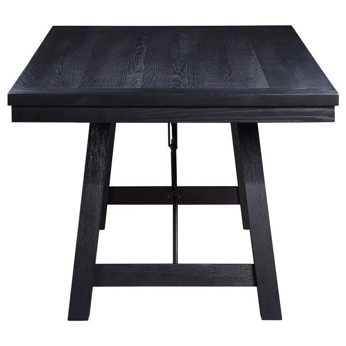 Newport - Rectangular Trestle Dining Table - Black