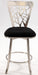 Chintaly 0413 Laser Cut Back Memory Swivel Counter Stool