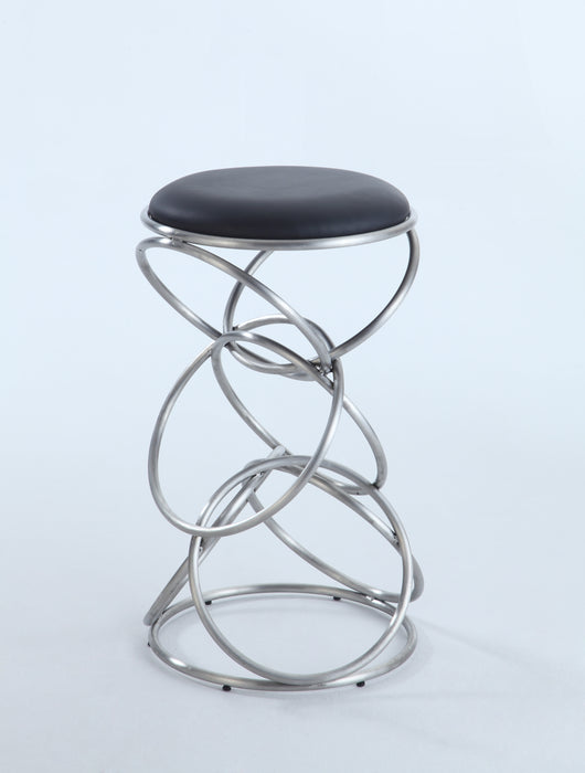 Chintaly 0545 Interlocking Multi-Ring Counter Stool - Black