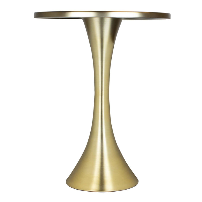 Lenuxe - 24" Metal Accent Table - Gold