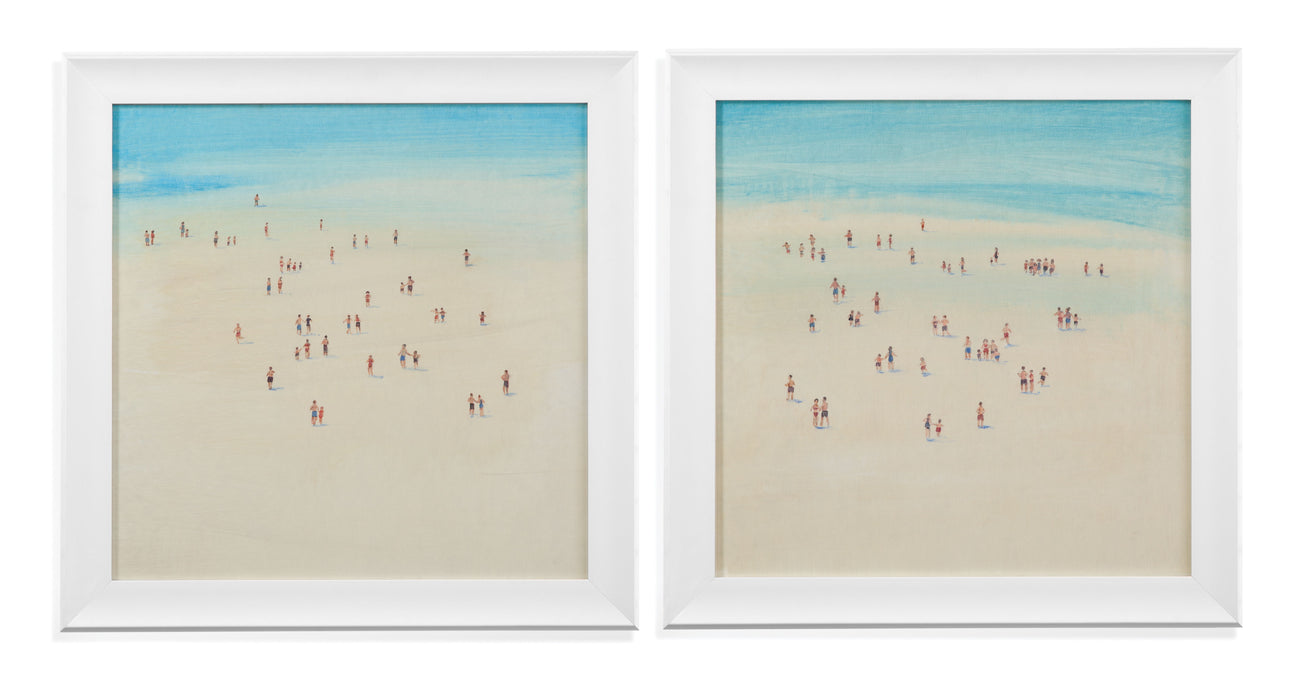 Beach Time II - Framed Print - Beige