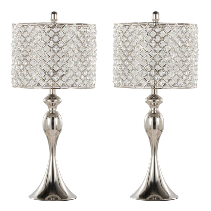 Ashland - 27" Metal Table Lamp (Set of 2) - Pearl Silver