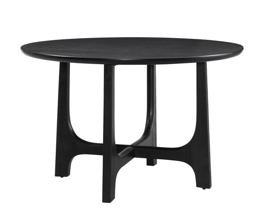 Dunnigan - Round Dining Table - Black