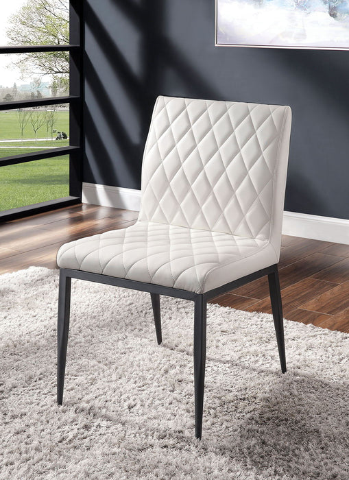 Alisha - Side Chair (Set of 2) - Black / Ivory