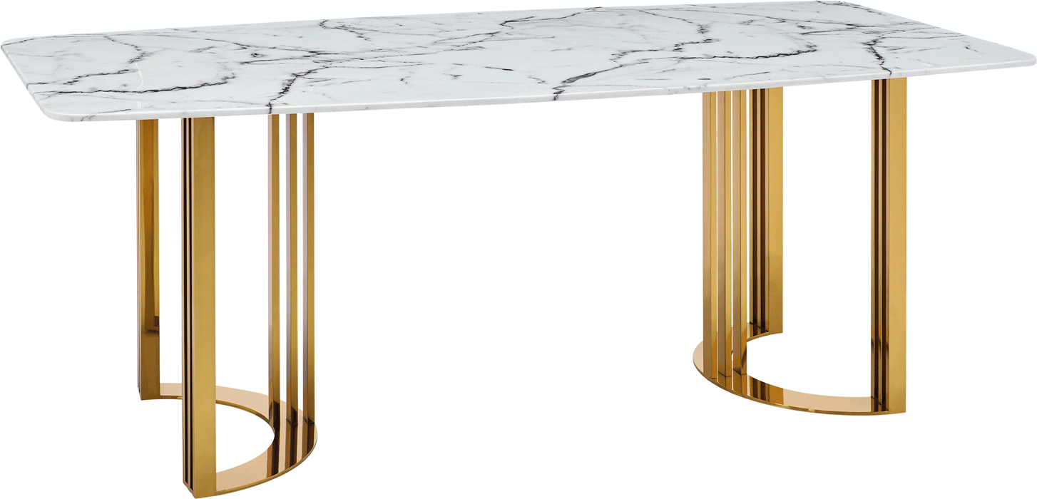 ESF Extravaganza Collection 131 Dining Table Gold i23780