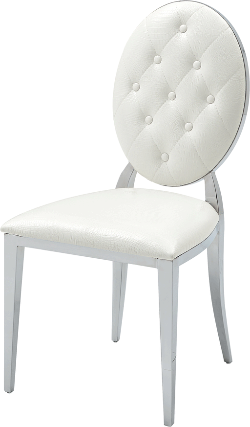 ESF Extravaganza Collection 110 Side Chair White i25049