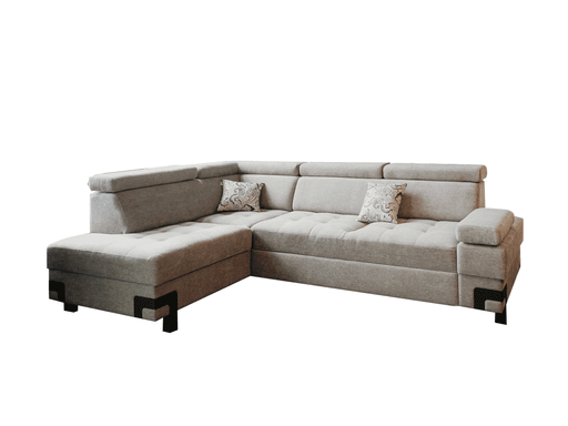 ESF Michele Di Oro, Made in Italy Garda Sectional Left with Bed and Storage i30908