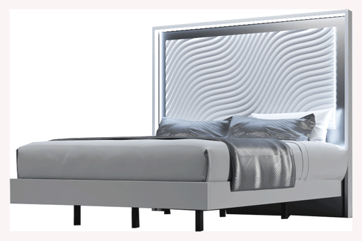 ESF Franco Spain Wave King Size Bed with Light i36281