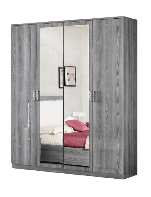 ESF Michele Di Oro, Made in Italy Nicole 4 Door Wardrobe /Grey Pine/ i37347