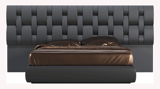 ESF Franco Spain Emporio Black Queen Size Bed i37502