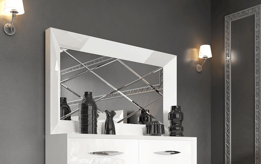 ESF Franco Spain Carmen White Mirror for Double Dresser i37858