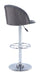 Chintaly 1313 Rounded Back Pneumatic Adjustable-Height Stool