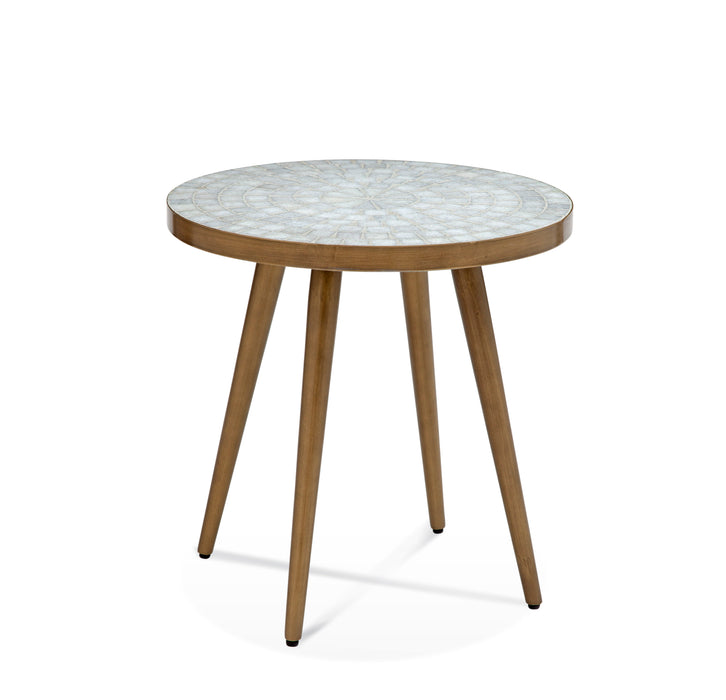 Kemira - Round End Table - Gold