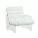 Chintaly 2060-ACC Contemporary Acrylic Frame Accent Chair