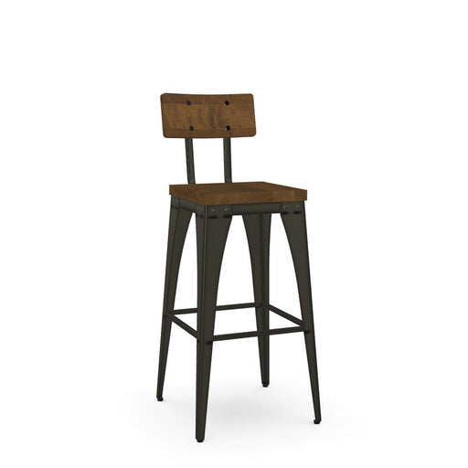Amisco Upright Non Swivel Stool 40264-30B Bar Height